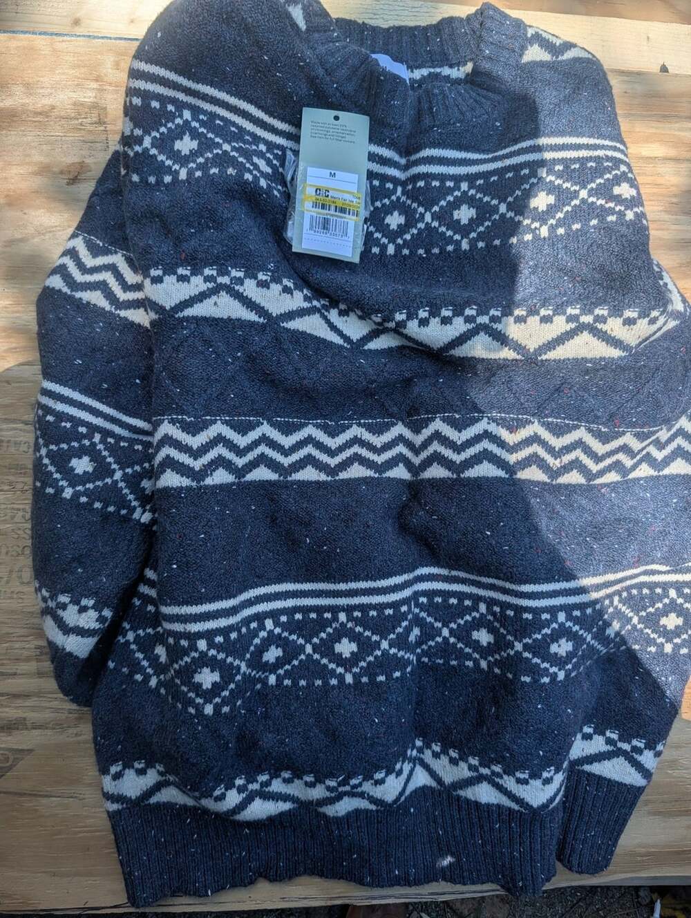 Goodfellow & Co Men's Fair Isle Sweater Size M Blue